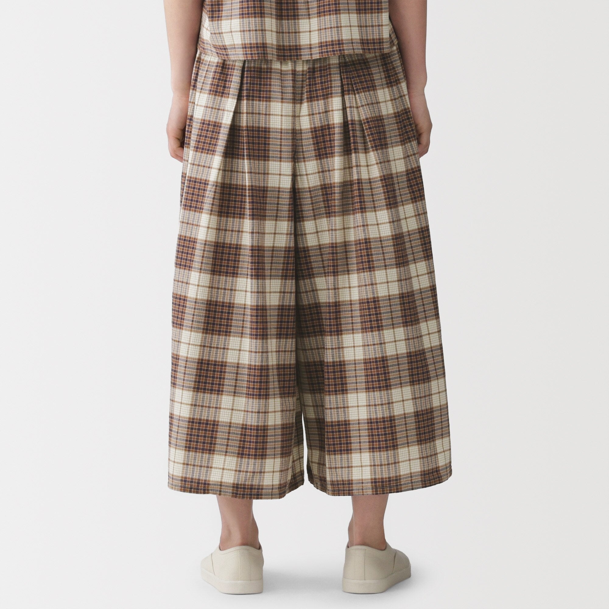 Madras Cotton Skirt Pants