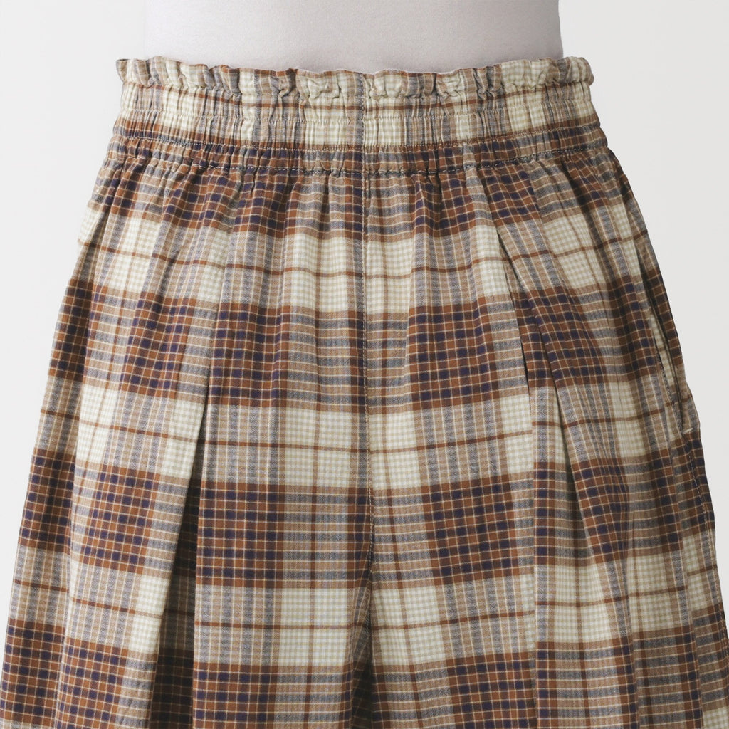 Madras Cotton Skirt Pants