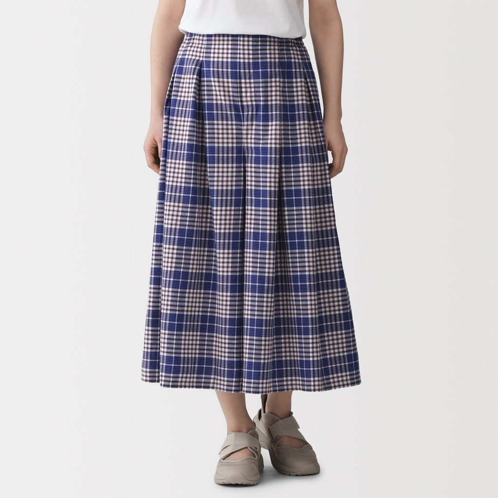 Madras Cotton Skirt Pants