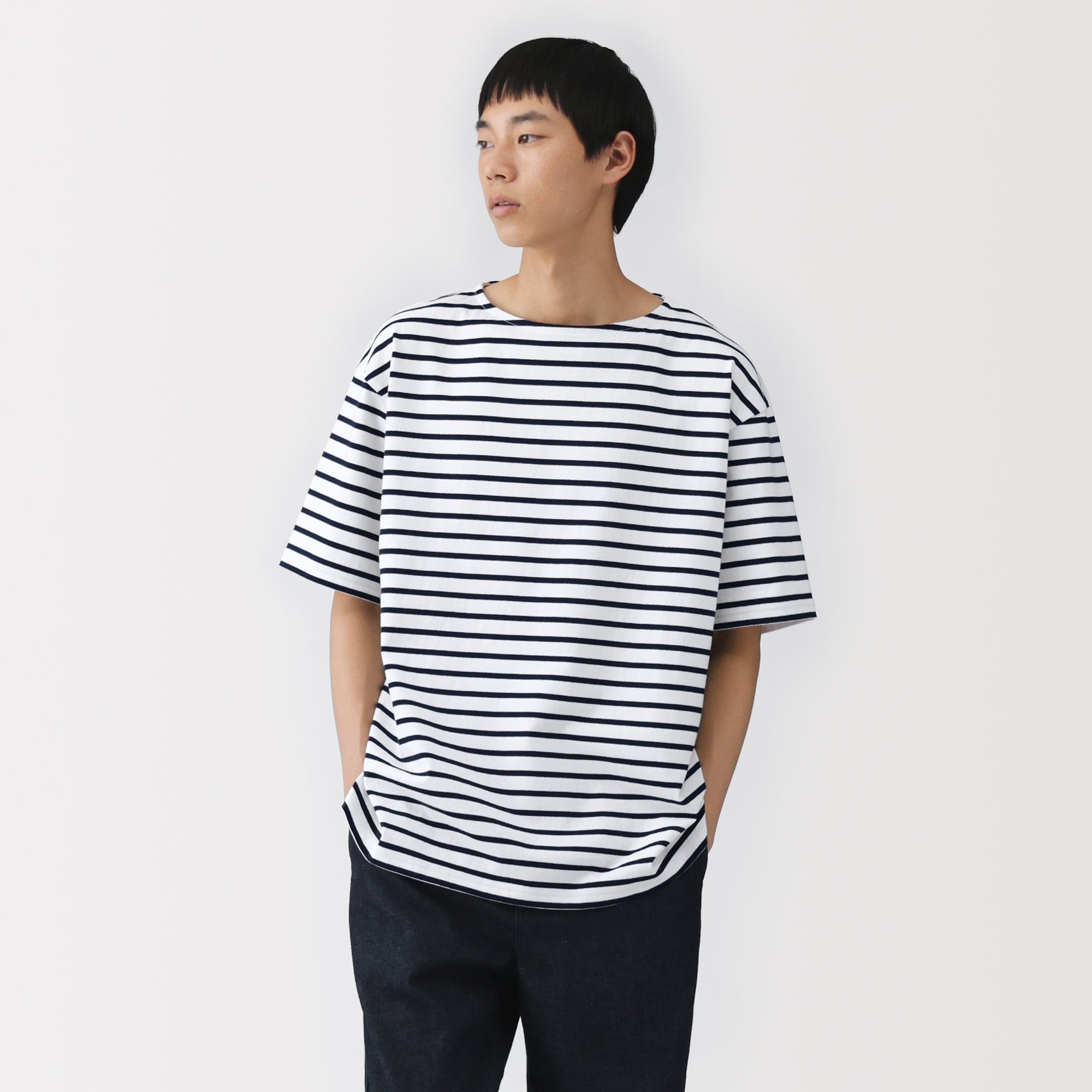 Heavyweight Cotton Boatneck T-Shirt