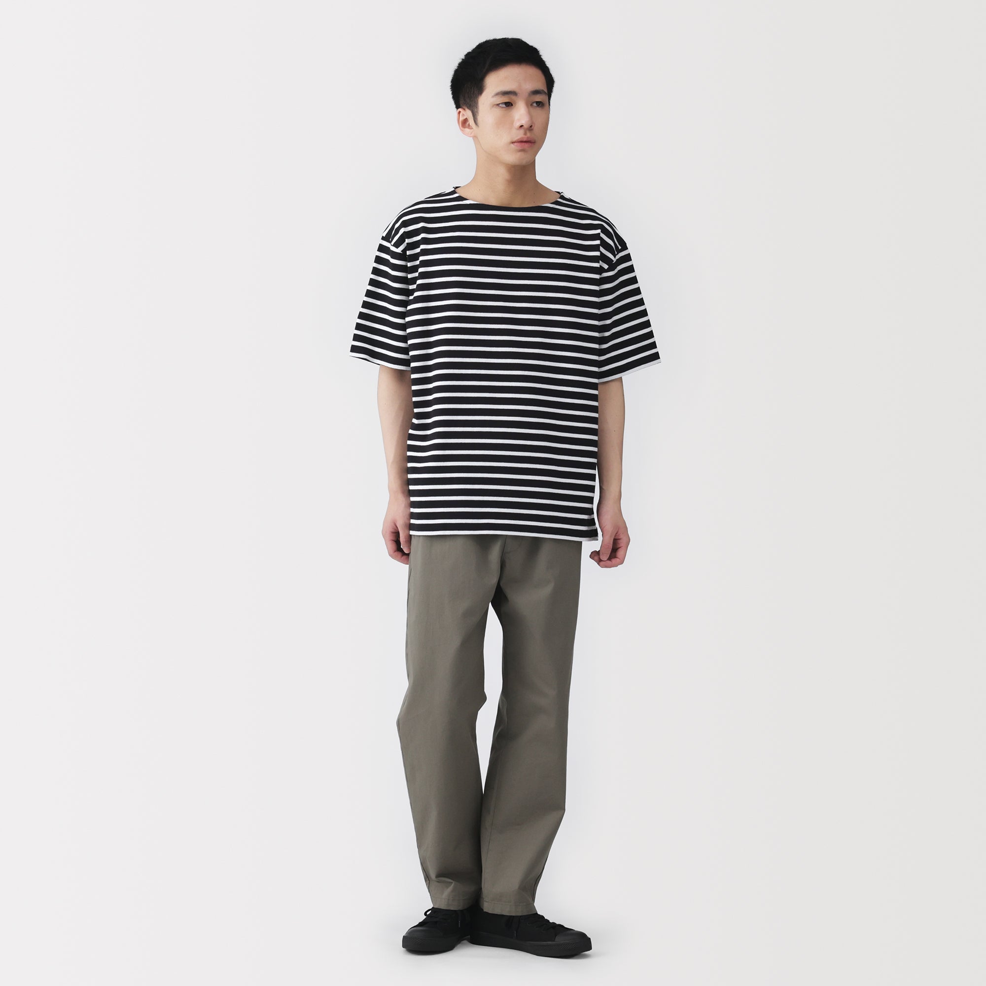 Heavyweight Cotton Boatneck T-Shirt