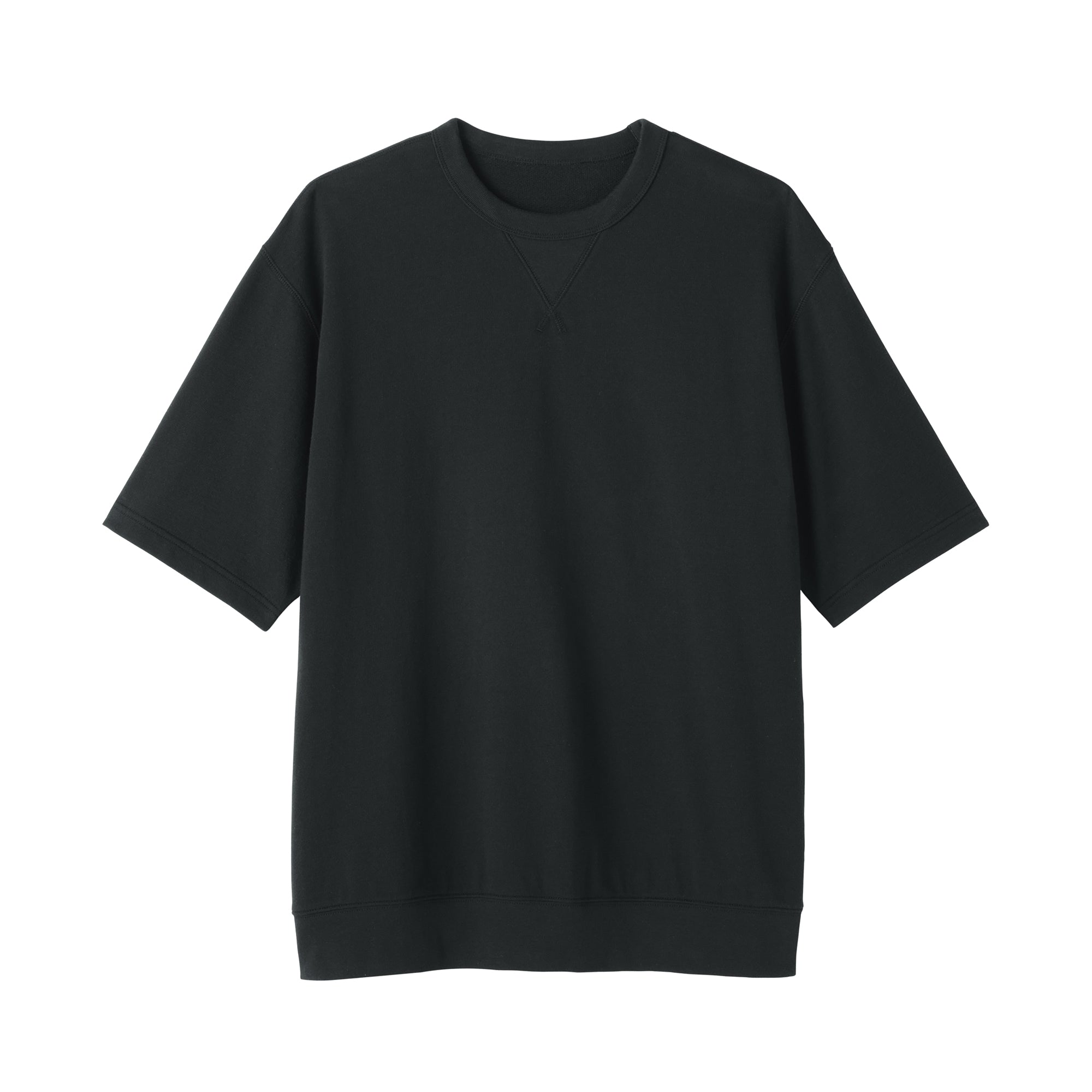 Cotton Half-Sleeve Sweatshirt