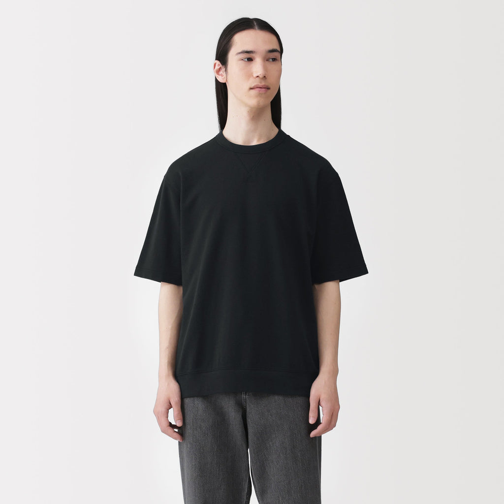 Cotton Half-Sleeve Sweatshirt