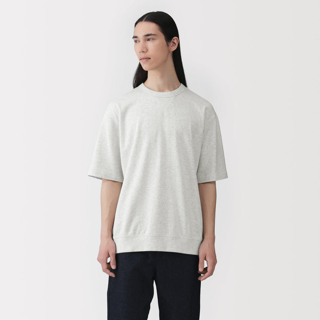 Cotton Half-Sleeve Sweatshirt