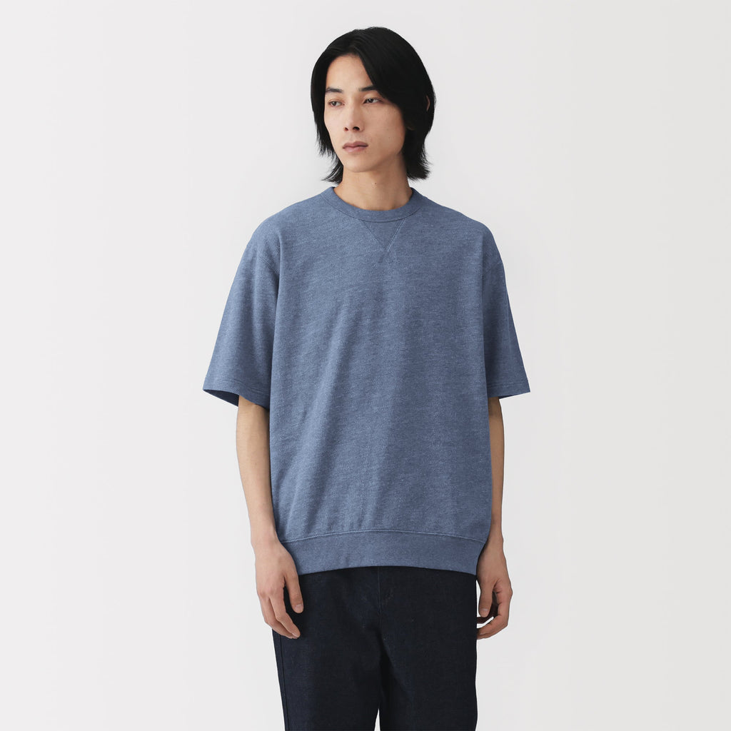 Cotton Half-Sleeve Sweatshirt