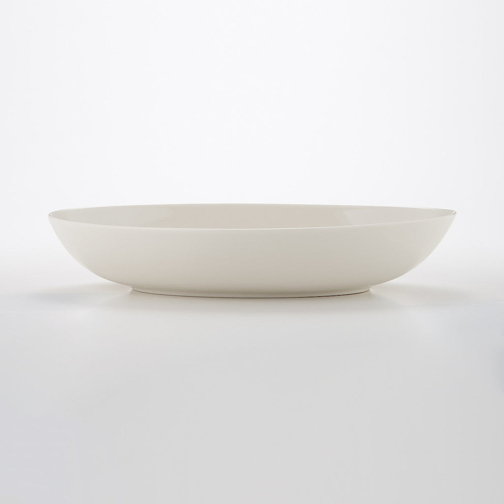 Beige Porcelain Curry and Pasta Dish