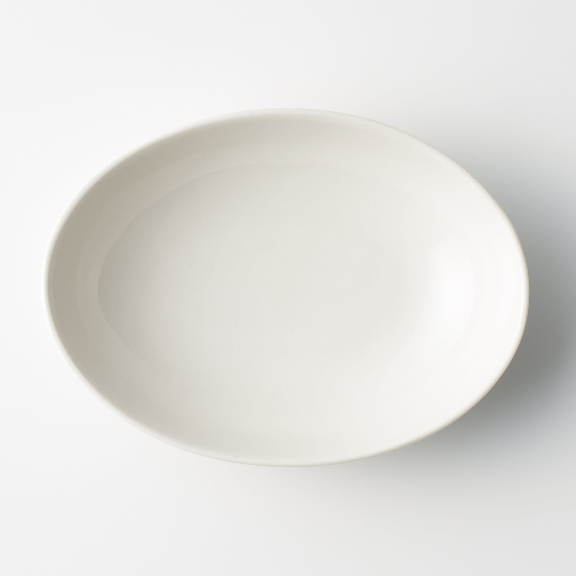 Beige Porcelain Oval Dish