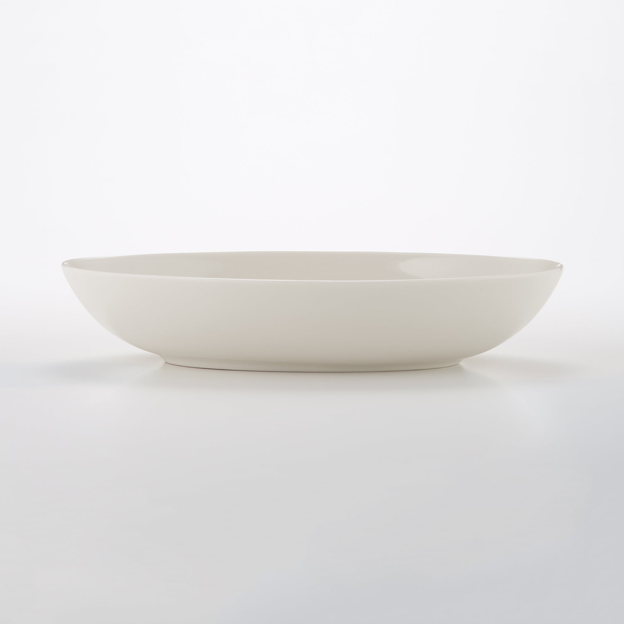 Beige Porcelain Oval Dish