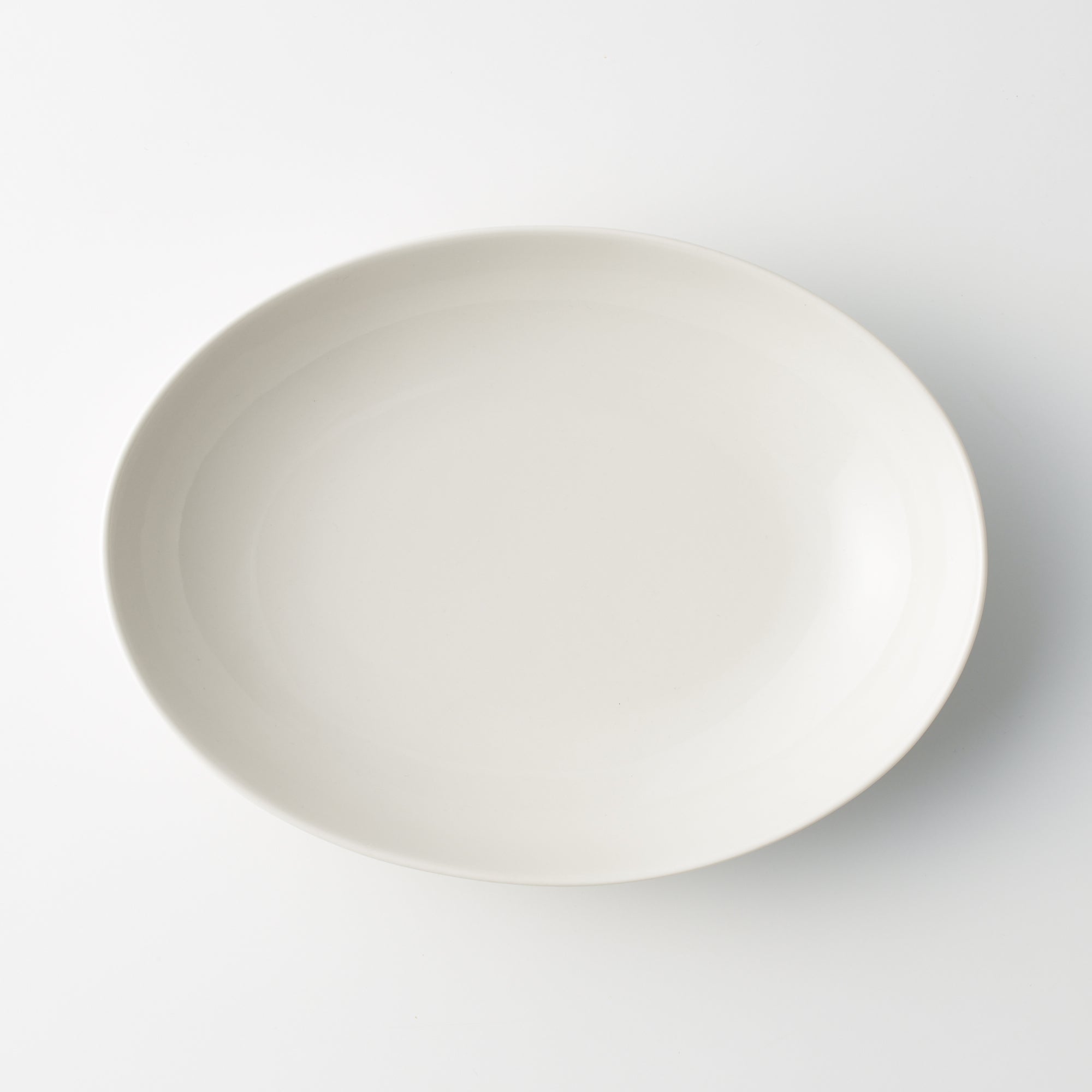 Beige Porcelain Oval Dish