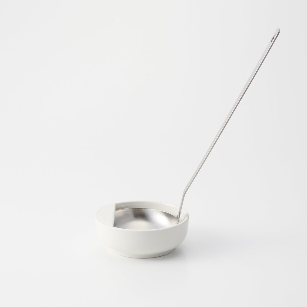 Beige Porcelain Ladle Rest