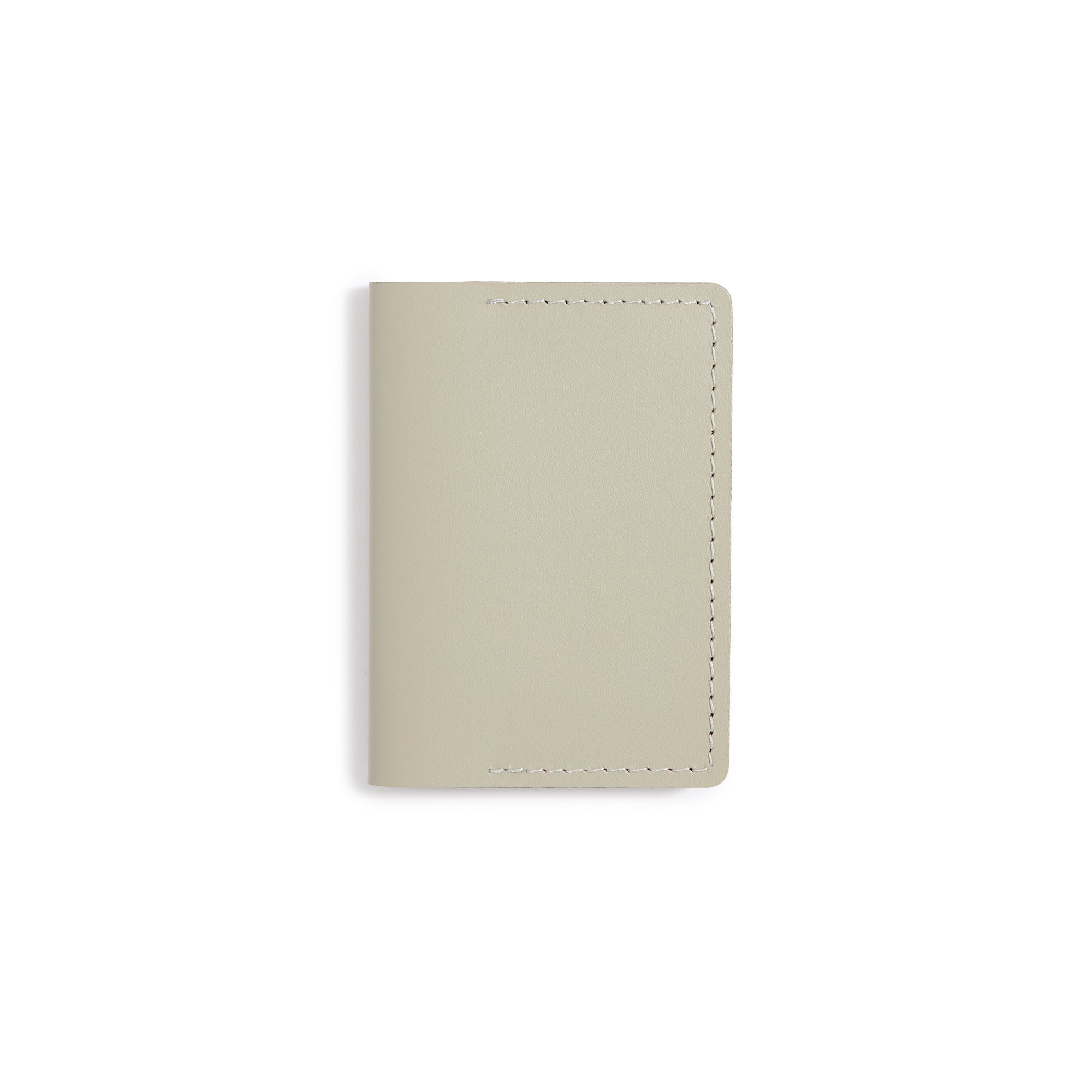 Recycled Leather Travel Card Holder - Ash