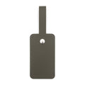 Recycled Leather Luggage Tag - Khaki