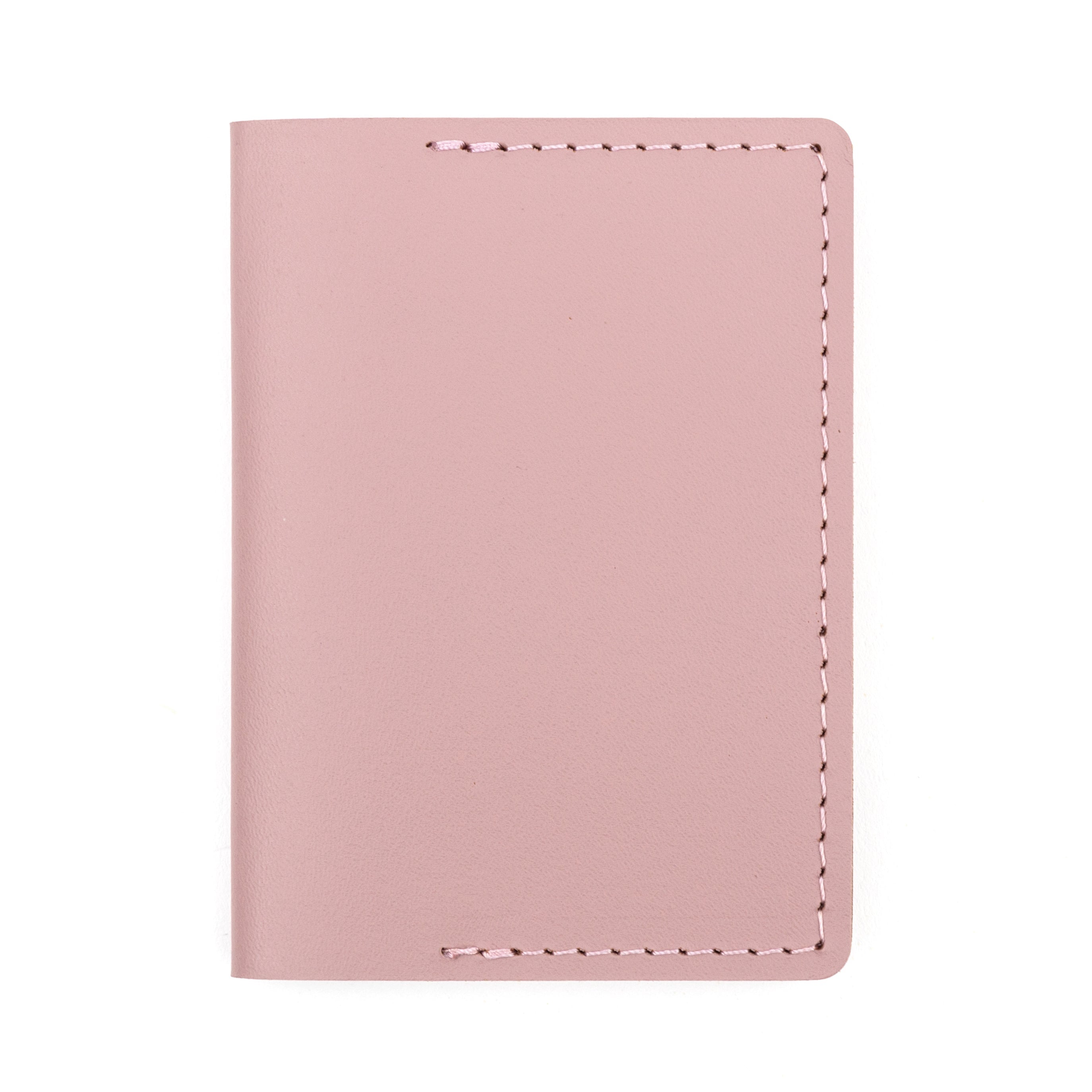 Recycled Leather Travel Card Holder - Pink