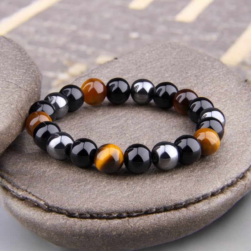 Triple Protection Natural Stone Bracelet