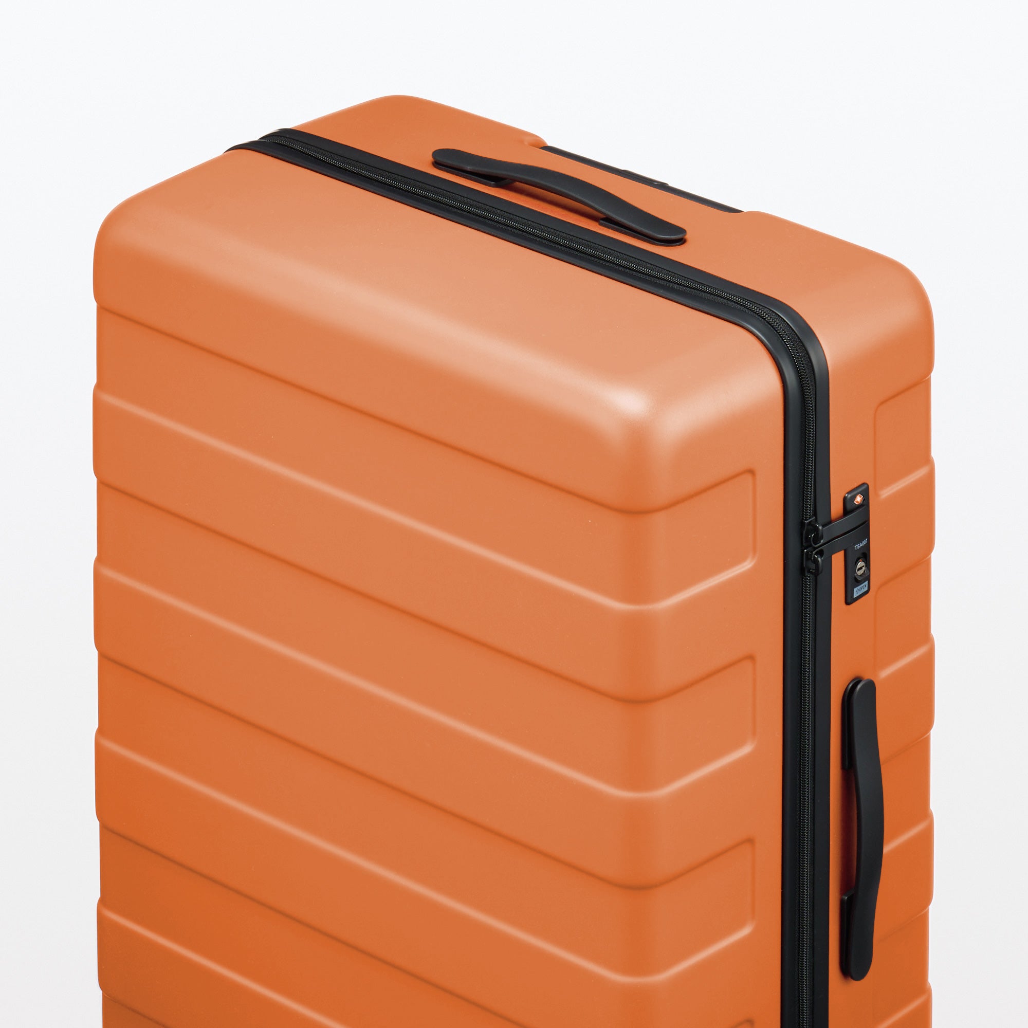 Adjustable Handle Hard Shell Suitcase 105L - Smoky Orange | Check-In
