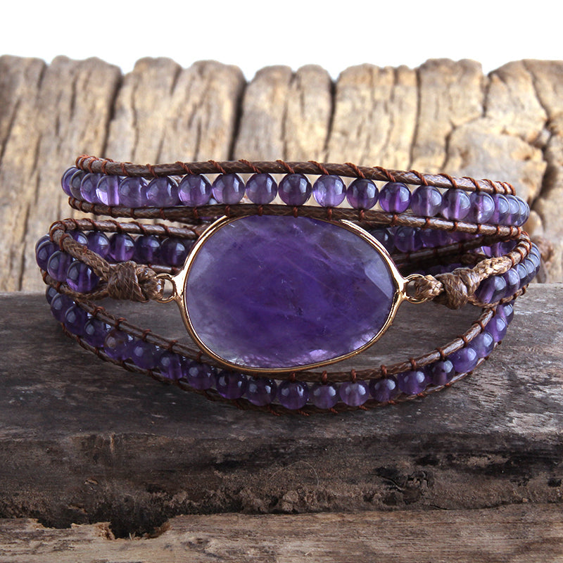 Amethyst Endless Calm Boho Bracelet