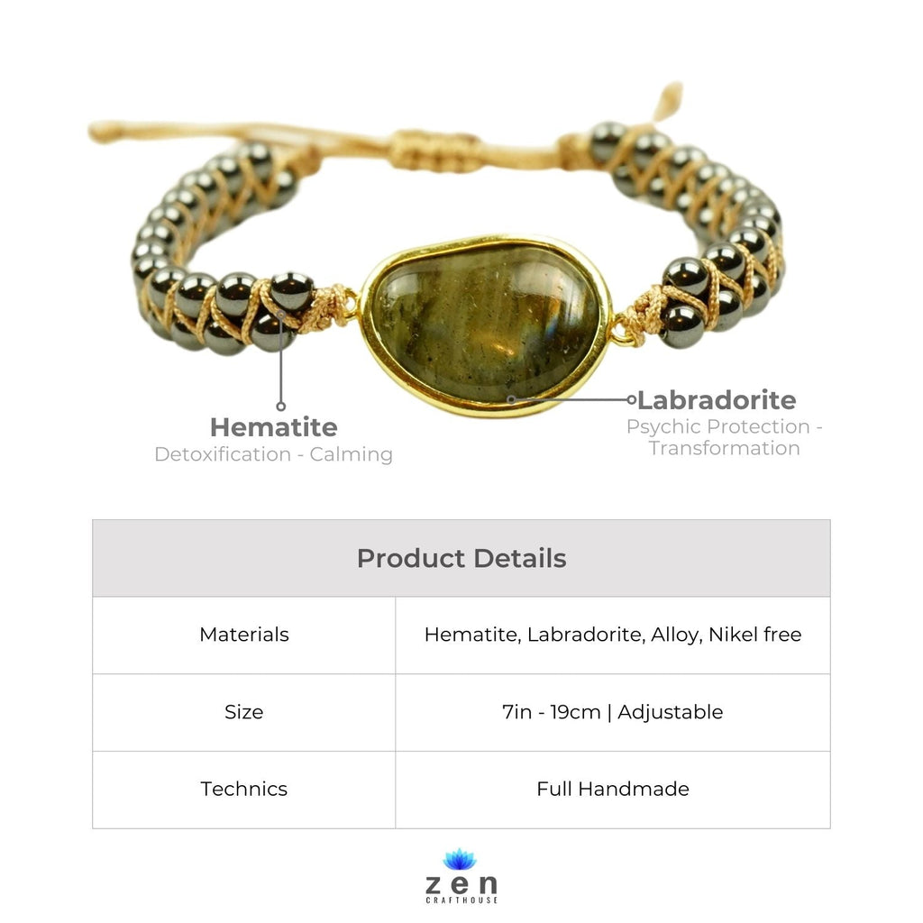 Magic & Protection Labradorite & Hematite Bracelet