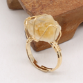 Citrine Lucky Energy Adjustable Ring