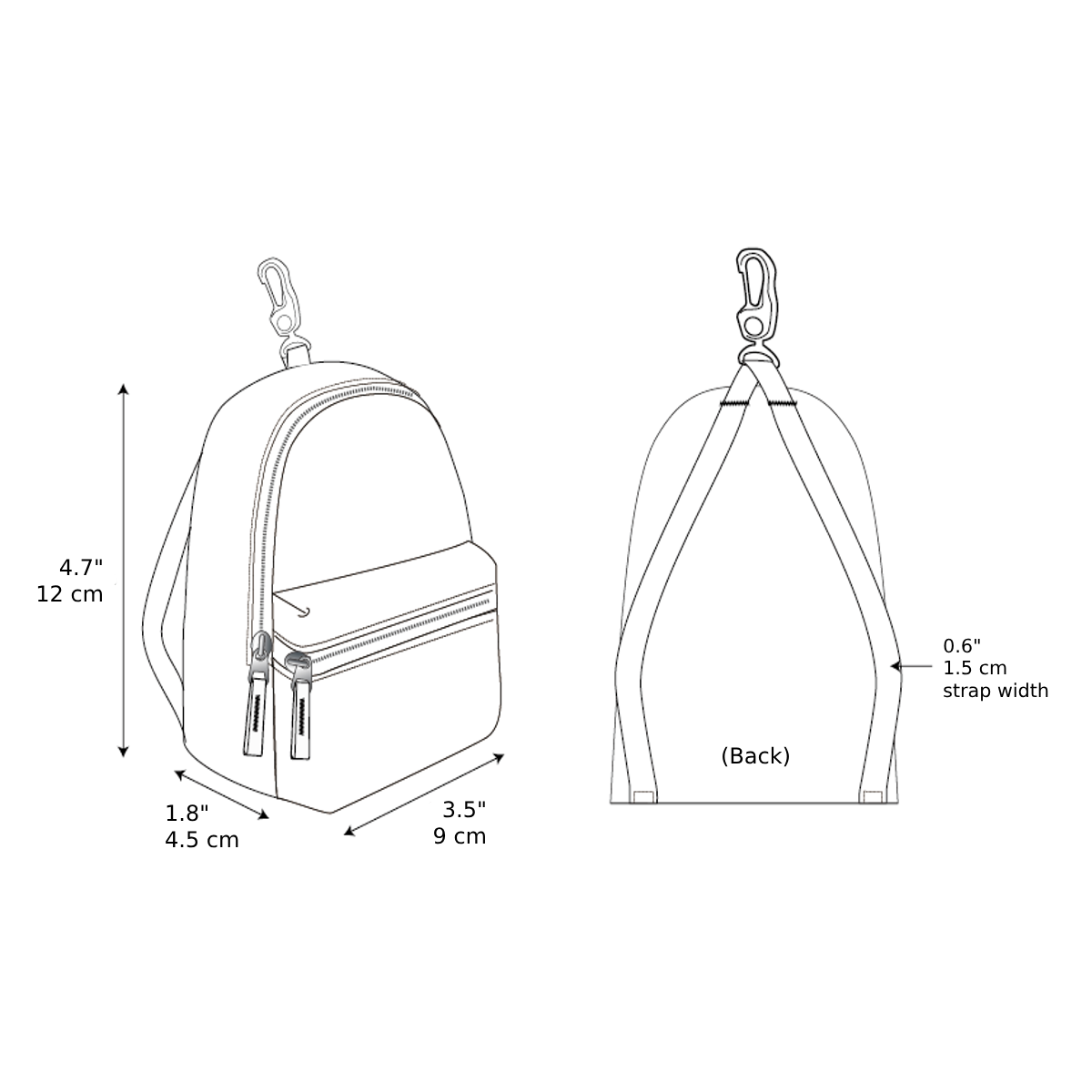 Water Repellent Mini Backpack