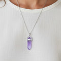 Calm & Clarity Natural Amethyst  Hexagon Necklace