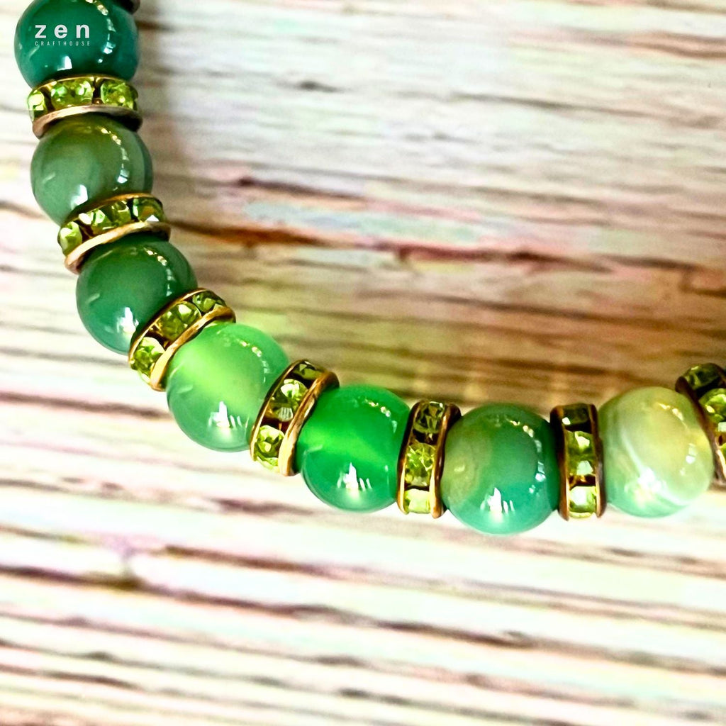 Green Agate Balance and Prosperity Bracelet
