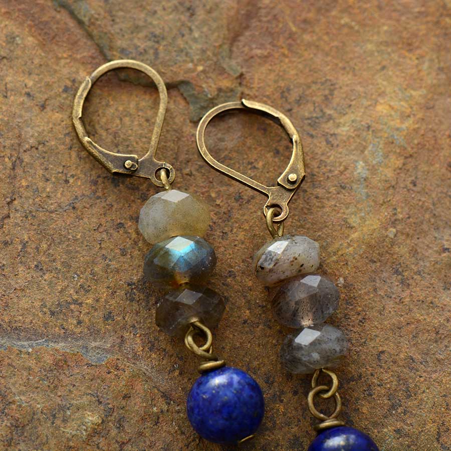 Lapis & Labradorite Intuition Earrings