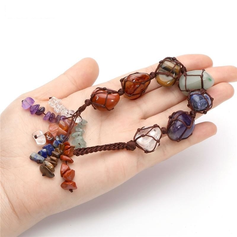Prosperity & Balance 7 Chakra Gemstone Hanging Ornament