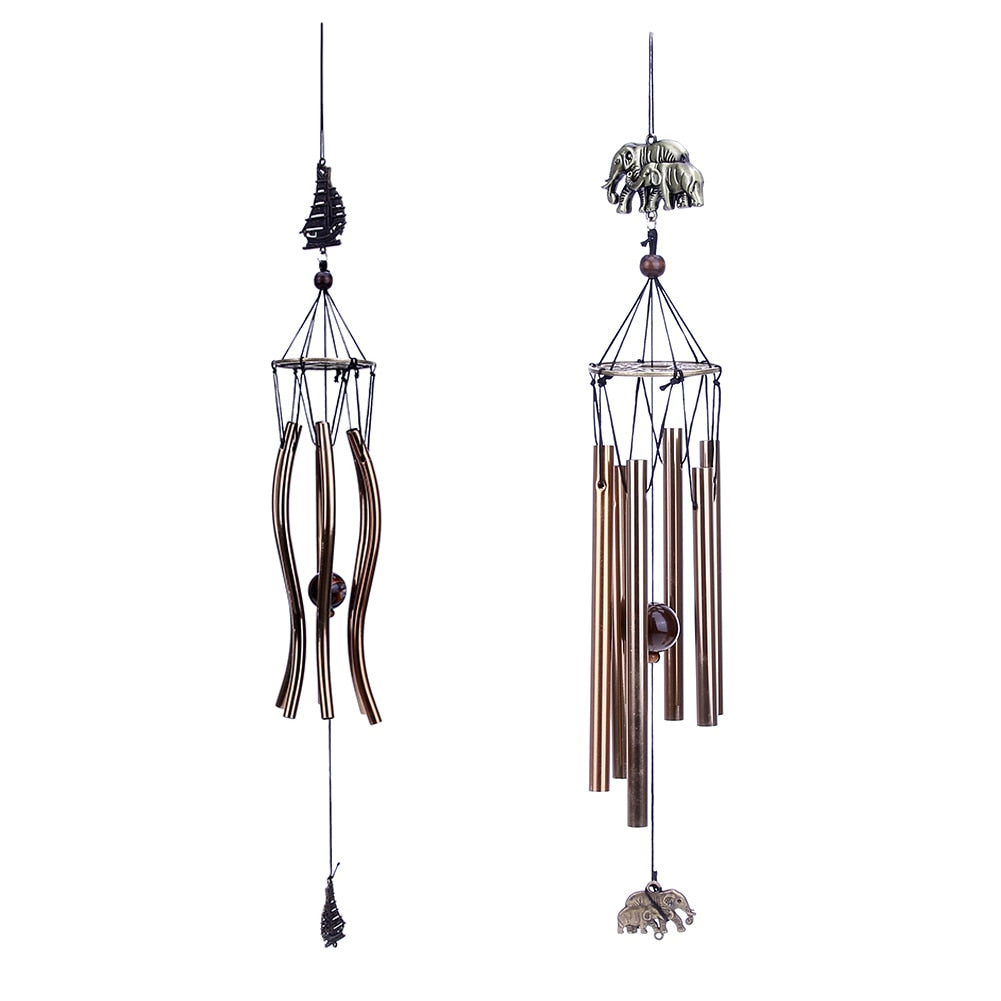 Antique Amazing Grace Deep Resonant 6 Tube Windchime