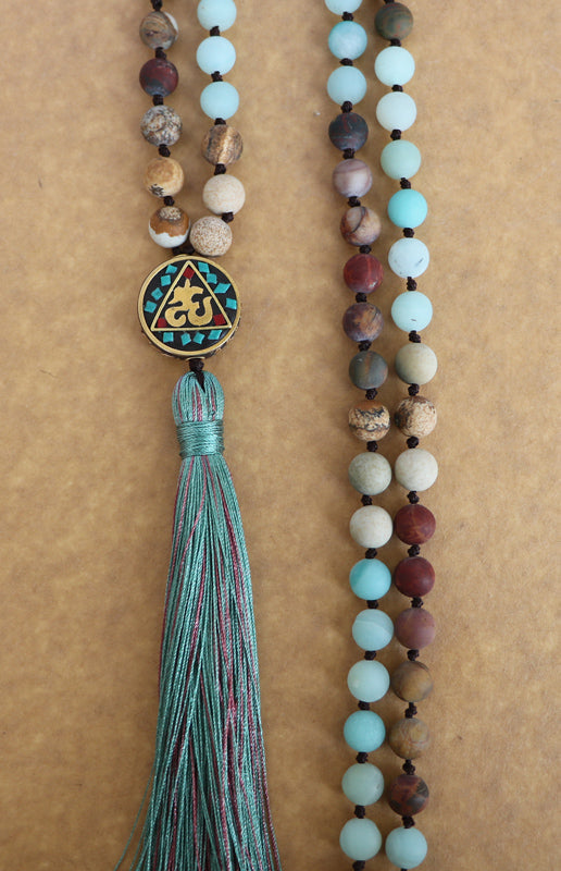 Triple Stone Mindfulness Buddhist Mala