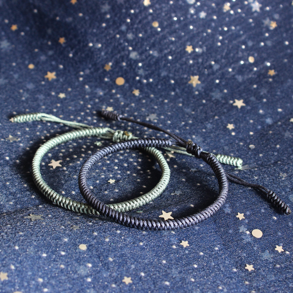Blue Cyan Tibetan Braided Lucky Bracelet - Blessed Best Friend