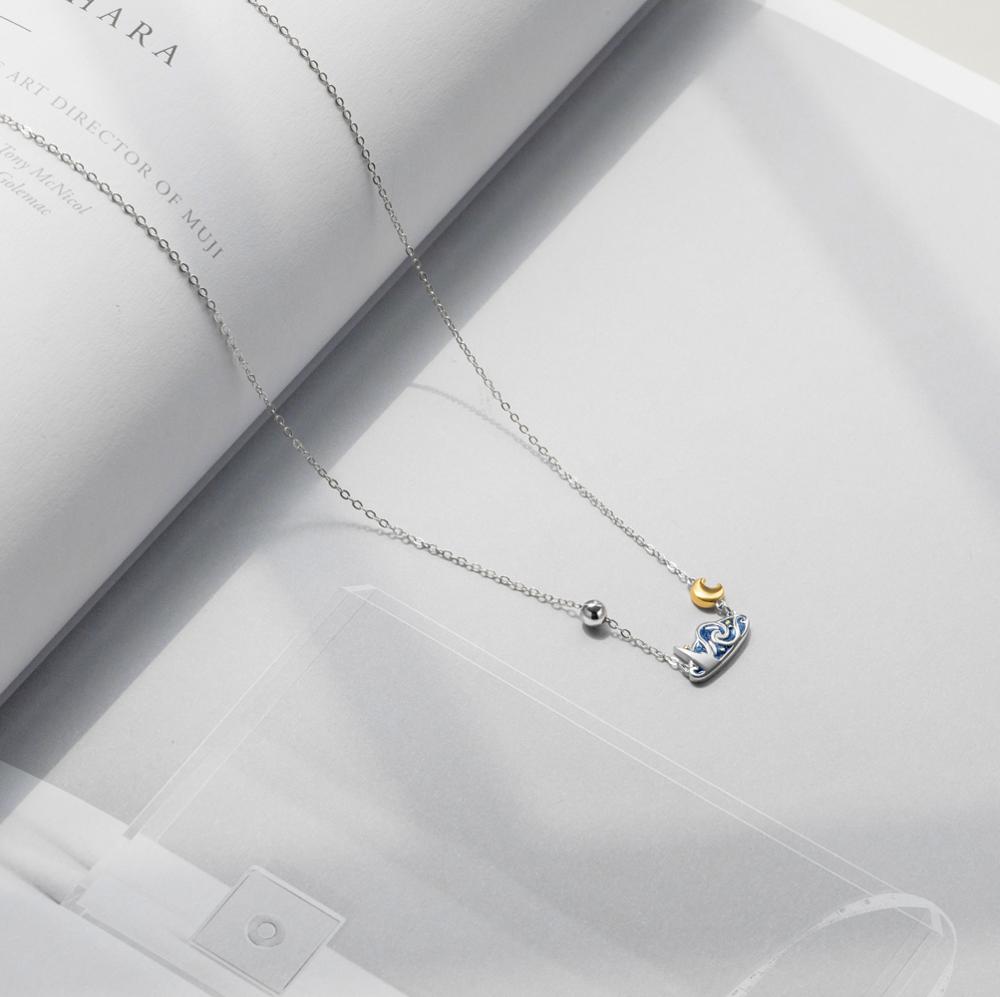 STARRY NIGHT VAN GOGH'S ENAMEL NECKLACE