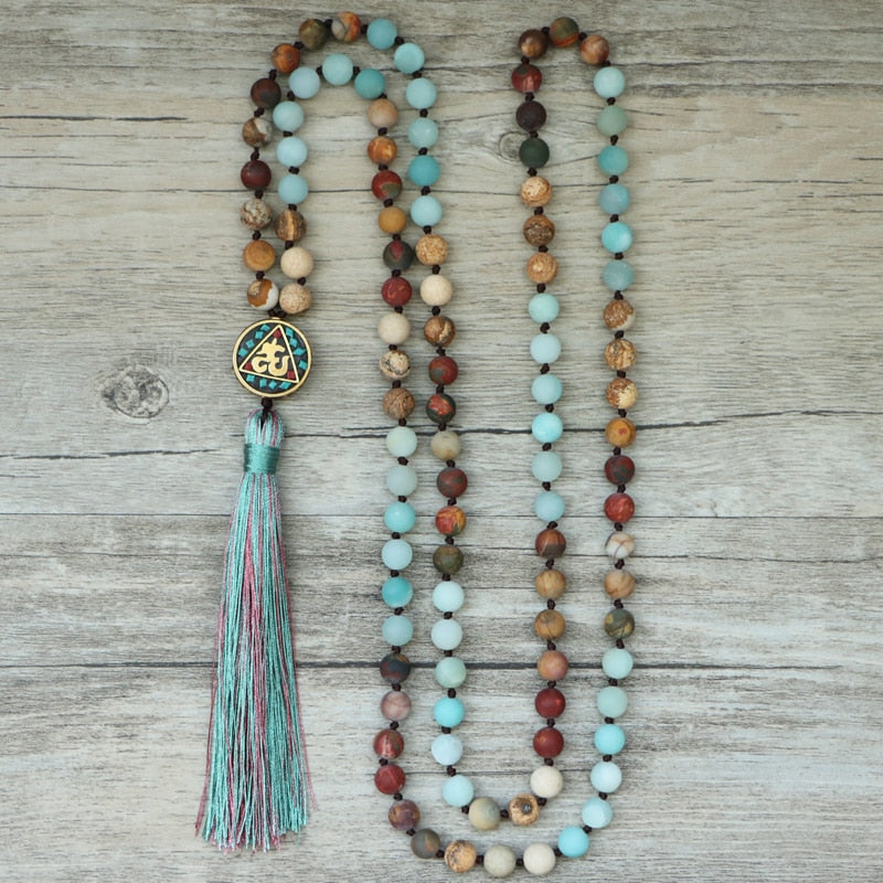 Triple Stone Mindfulness Buddhist Mala