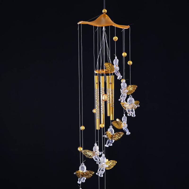 Copper Wind Chimes - Angel Cupid