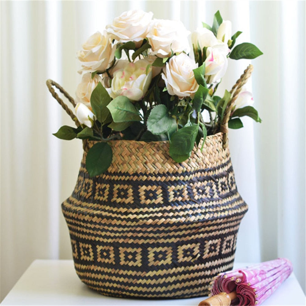 Pure hand-woven wicker Basket - New 2024 collection