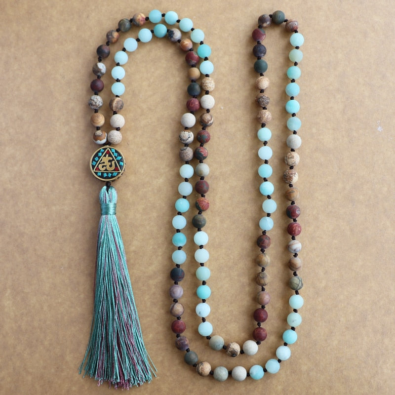 Triple Stone Mindfulness Buddhist Mala
