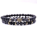 Black Jasper Disco Ball Bracelets - Courage and Inner Strength