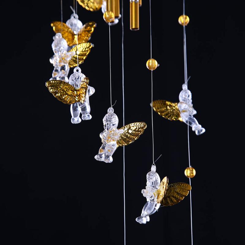 Copper Wind Chimes - Angel Cupid