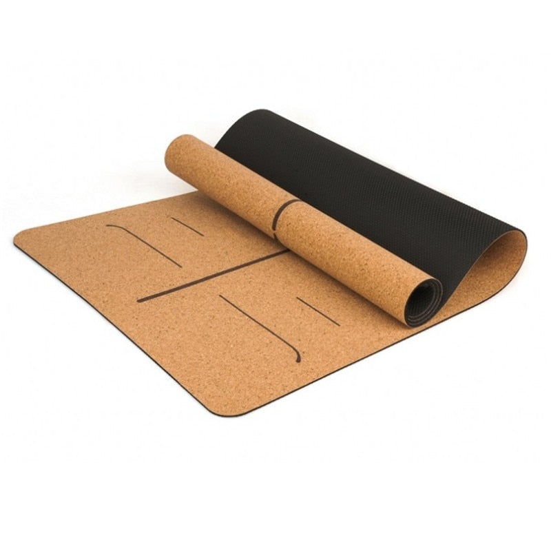 Cork Rubber Exercise Yoga Mat
