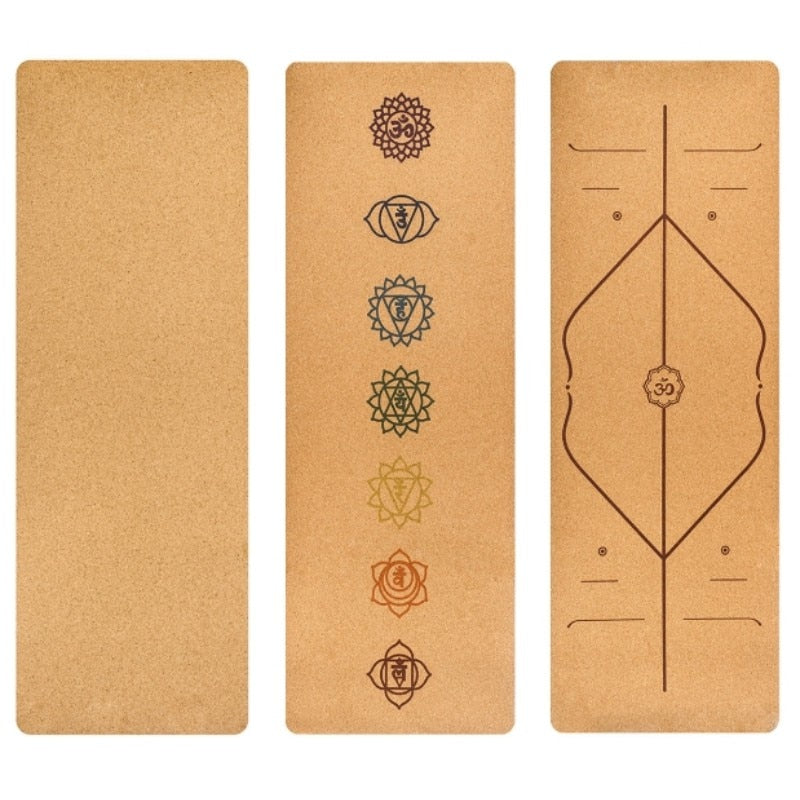 Cork Rubber Exercise Yoga Mat
