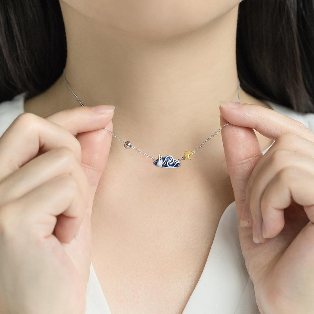 STARRY NIGHT VAN GOGH'S ENAMEL NECKLACE