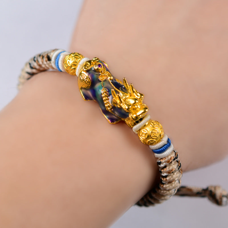 Gold Chameleon Pi Xiu Bracelet - Prosperity