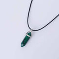 Hexagon Natural Stone Pendant [9 stone options]