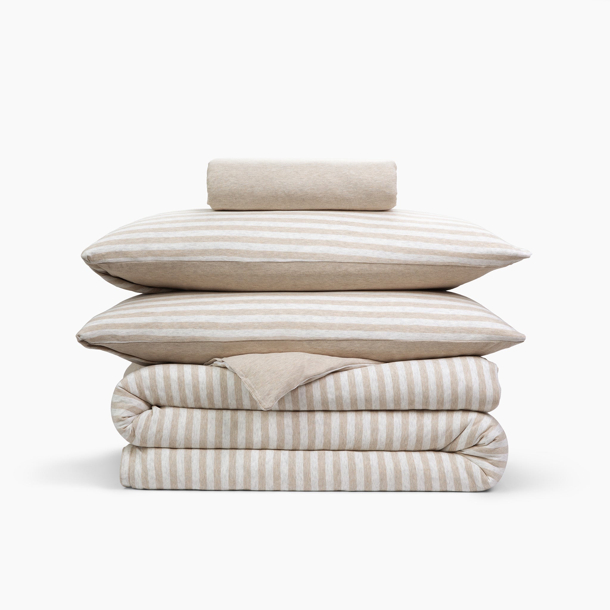 Cotton Jersey 4 Piece Bedding Set - Double
