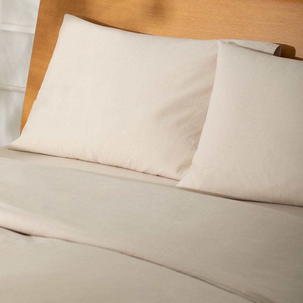 Washed Cotton 4 Piece Bedding Set - King