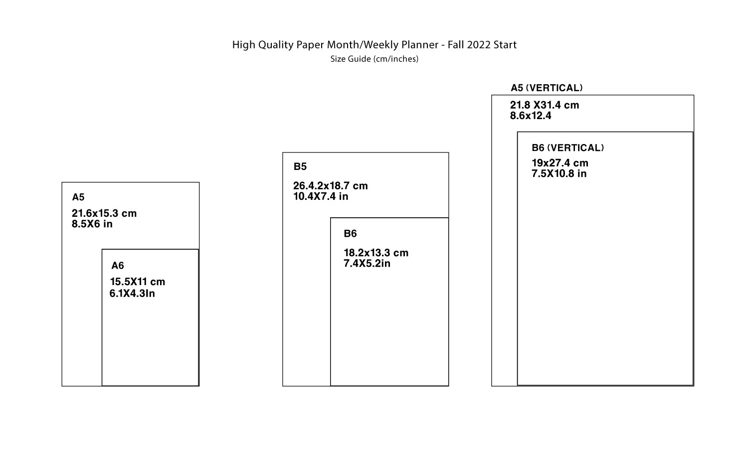 Undated Monthly Weekly Planner