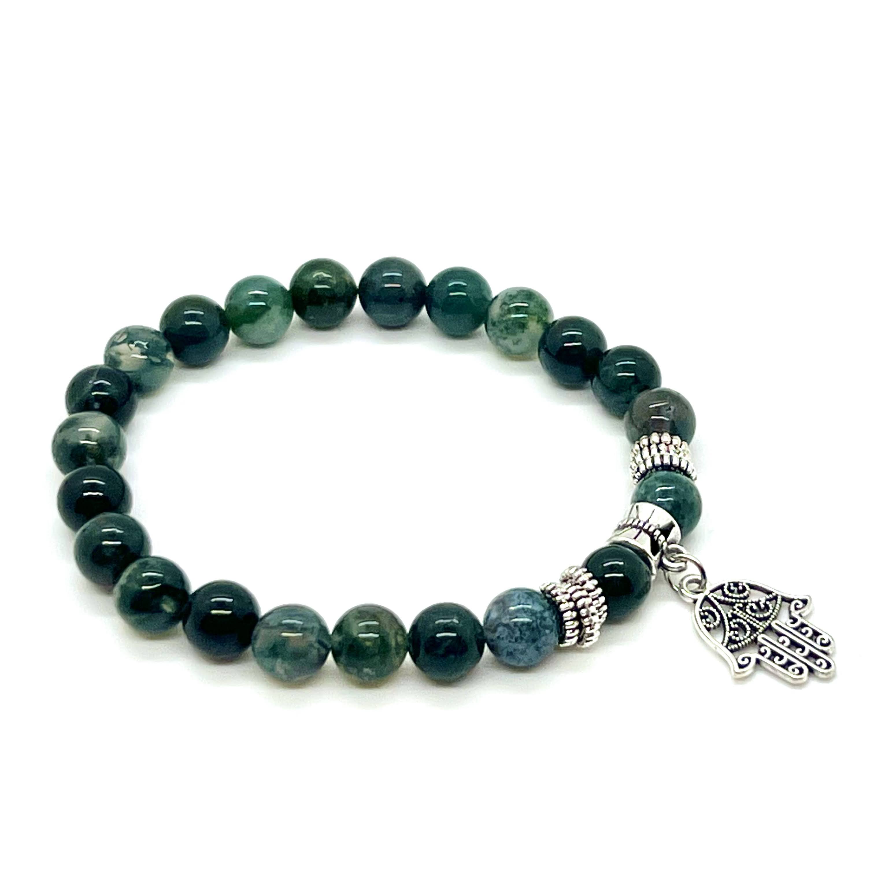 Moss Agate Energy Protection Bracelet