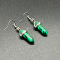 Malachite Chakra Point Peaceful Earrings
