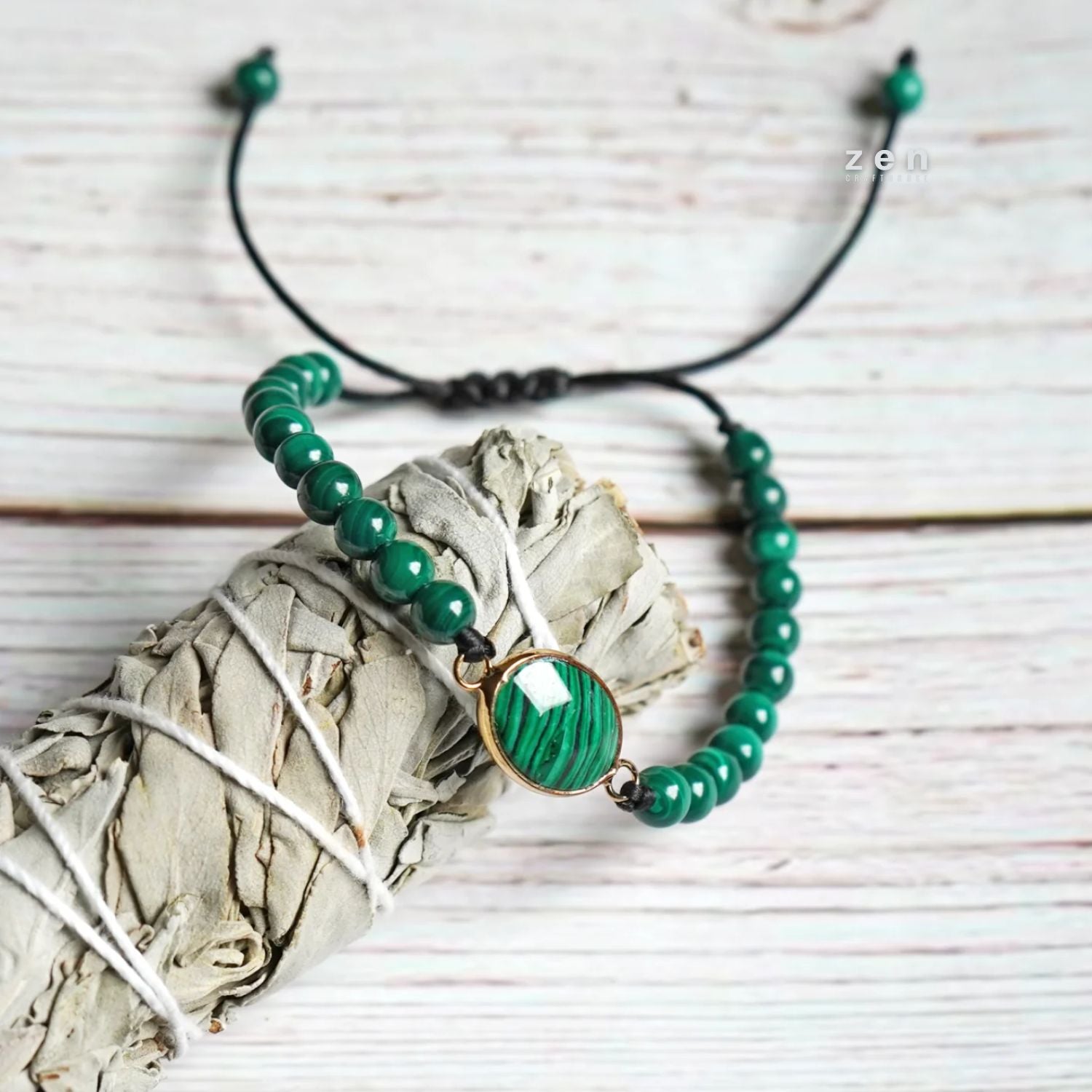 Malachite EMF Pollution & Emotional Detox Bracelet