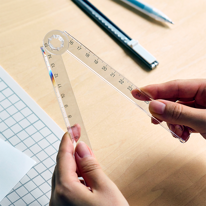 Polycarbonate Double-Sided Ruler