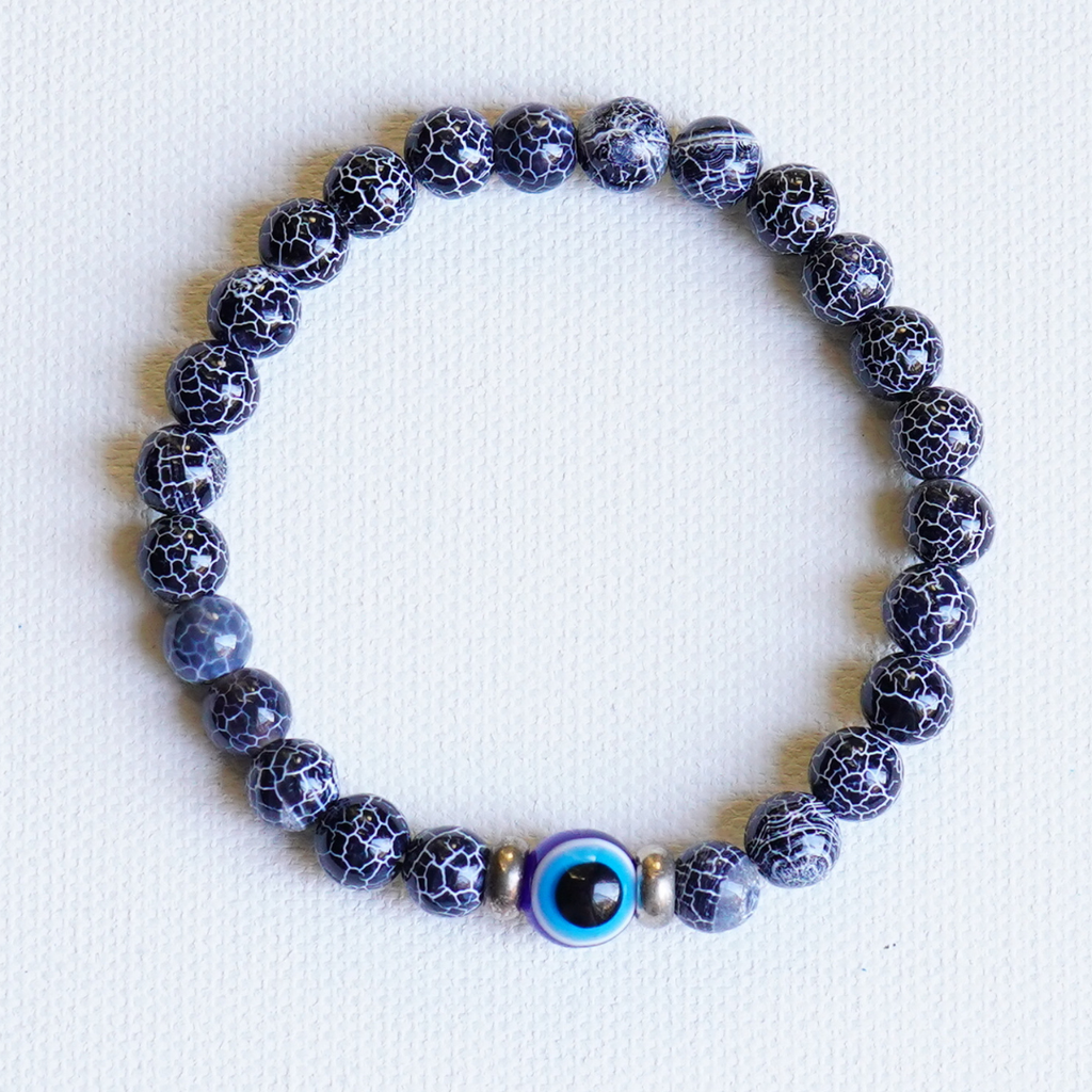 Blue Weathered Agate Peace & Calm Bracelet